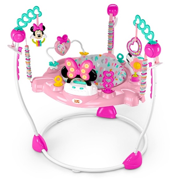 💜 Disney Baby MINNIE MOUSE Forever Besties Activity Center Jumper NWT In BOX - Picture 1 of 6